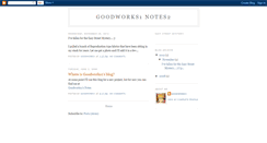 Desktop Screenshot of goodworks1.blogspot.com