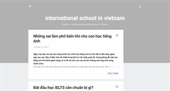 Desktop Screenshot of internationalschoolvietnam.blogspot.com