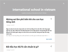 Tablet Screenshot of internationalschoolvietnam.blogspot.com