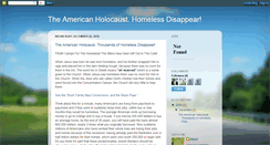 Desktop Screenshot of homeless-disappear.blogspot.com