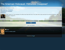 Tablet Screenshot of homeless-disappear.blogspot.com