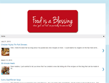 Tablet Screenshot of foodisablessing.blogspot.com
