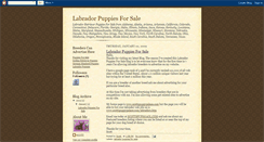 Desktop Screenshot of labrador-puppies-for-sale.blogspot.com