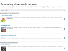 Tablet Screenshot of desarrolloydirecciondepersonas.blogspot.com