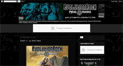 Desktop Screenshot of evolutionrockpodcast.blogspot.com