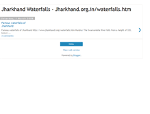 Tablet Screenshot of jharkhandwaterfalls.blogspot.com