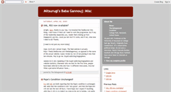 Desktop Screenshot of mitsurugisbabaganoosh-misc.blogspot.com