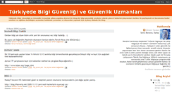 Desktop Screenshot of bilgiguvenligiuzmanlari.blogspot.com