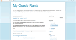 Desktop Screenshot of myoraclerants.blogspot.com