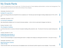 Tablet Screenshot of myoraclerants.blogspot.com