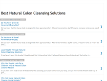 Tablet Screenshot of bestnaturalcoloncleansingsolutions.blogspot.com