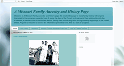 Desktop Screenshot of amissourifamilyhistory.blogspot.com