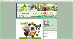 Desktop Screenshot of casadofilhote.blogspot.com