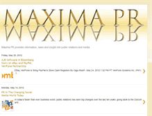 Tablet Screenshot of maxima-pr.blogspot.com