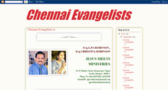 Desktop Screenshot of chennaievangelists.blogspot.com