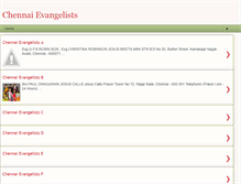 Tablet Screenshot of chennaievangelists.blogspot.com