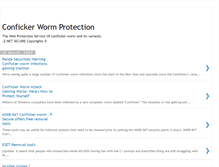Tablet Screenshot of confickerremoval.blogspot.com