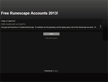Tablet Screenshot of freebies4runescape.blogspot.com