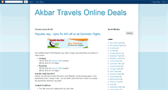 Desktop Screenshot of akbartravelsonlinedeals.blogspot.com