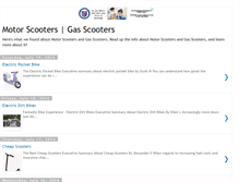 Tablet Screenshot of motorscooters-gasscooters.blogspot.com