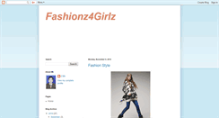 Desktop Screenshot of fashionz4girlz.blogspot.com