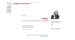 Desktop Screenshot of nadaesinocente.blogspot.com