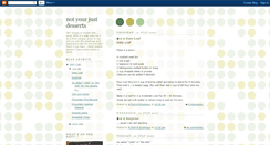 Desktop Screenshot of notyourjustdesserts.blogspot.com