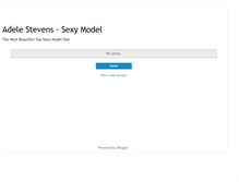 Tablet Screenshot of adele-stevens-sexystar.blogspot.com