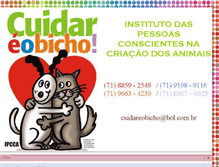 Tablet Screenshot of cuidareobicho.blogspot.com