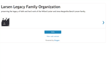 Tablet Screenshot of larsenlegacy.blogspot.com