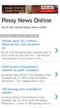 Mobile Screenshot of pinoynewsonline.blogspot.com