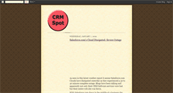 Desktop Screenshot of crmspot.blogspot.com
