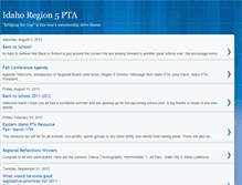 Tablet Screenshot of idregion5pta.blogspot.com