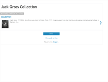 Tablet Screenshot of jackgrosscollection.blogspot.com
