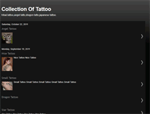 Tablet Screenshot of collectionoftattoo.blogspot.com