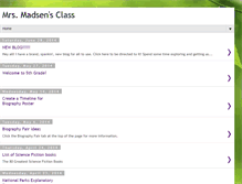 Tablet Screenshot of mrsmadsensclass.blogspot.com