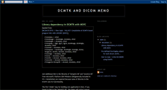 Desktop Screenshot of dcmtk.blogspot.com