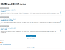 Tablet Screenshot of dcmtk.blogspot.com