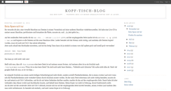 Desktop Screenshot of kopf-tisch-blog.blogspot.com