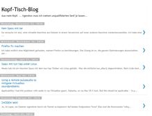 Tablet Screenshot of kopf-tisch-blog.blogspot.com