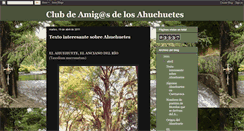 Desktop Screenshot of amigosahuehuetes.blogspot.com