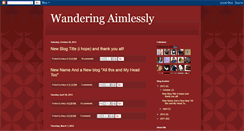 Desktop Screenshot of maliwandersaimlessly.blogspot.com