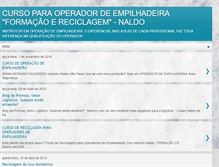 Tablet Screenshot of naldo-operador-de-empilhadeiras.blogspot.com