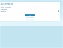 Tablet Screenshot of laseminarian.blogspot.com