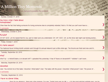 Tablet Screenshot of amilliontinymoments.blogspot.com