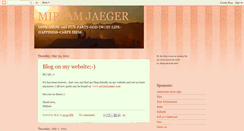 Desktop Screenshot of mirjamjaeger.blogspot.com