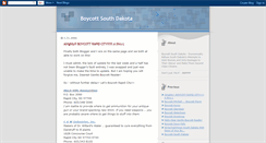 Desktop Screenshot of boycottsouthdakota.blogspot.com