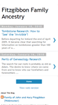 Mobile Screenshot of fitzgibbonfamilyancestry.blogspot.com