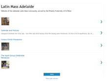 Tablet Screenshot of latinmassadelaide.blogspot.com