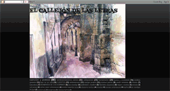 Desktop Screenshot of elcallejondelasletras.blogspot.com